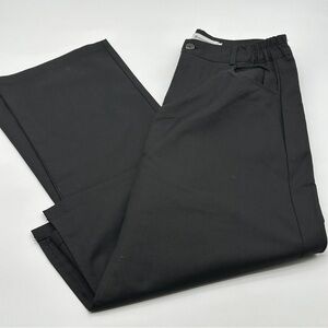 Fashion pants with attached skirt in black